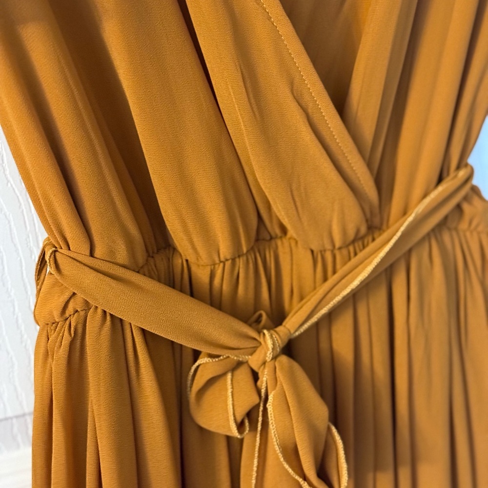 Baltic Born Mustard/Gold Wrap Maxi Dress - Picture 6 of 13
